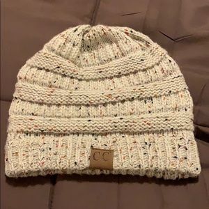 Cream Confetti Beanie